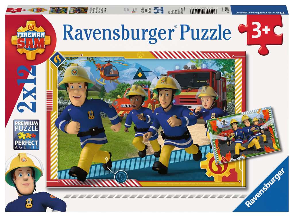 Ravensburger (5015) Kids Puzzle - Firefighter Sam, Sam and his Team - 4005556050154 - CrystalLotus.eu