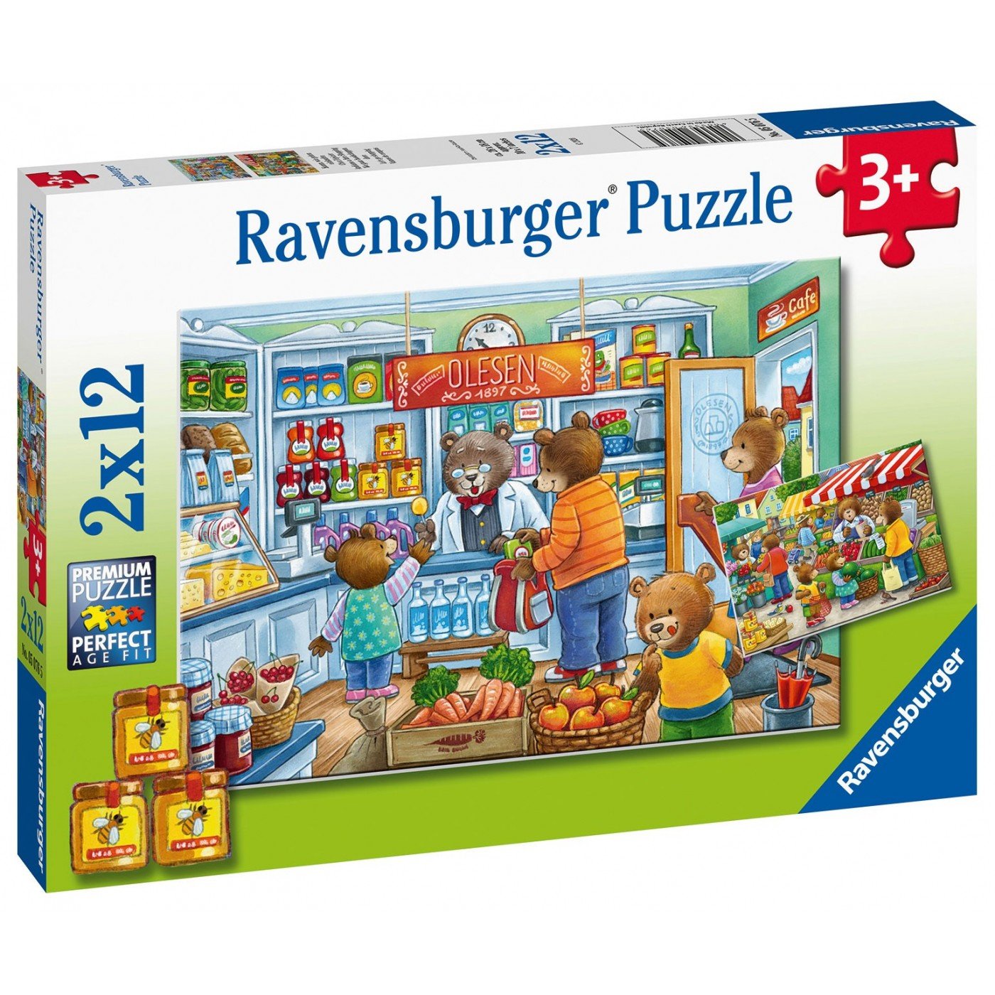 Ravensburger (5076) 2X12 Pcs Puzzle At The Grocery Store - 4005556050765 - CrystalLotus.eu