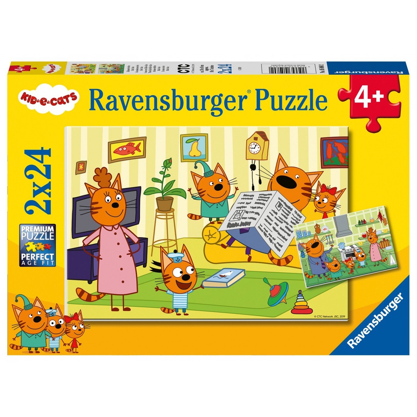 Ravensburger (5080) 2X24 Pcs Puzzle Cats - 4005556050802 - CrystalLotus.eu