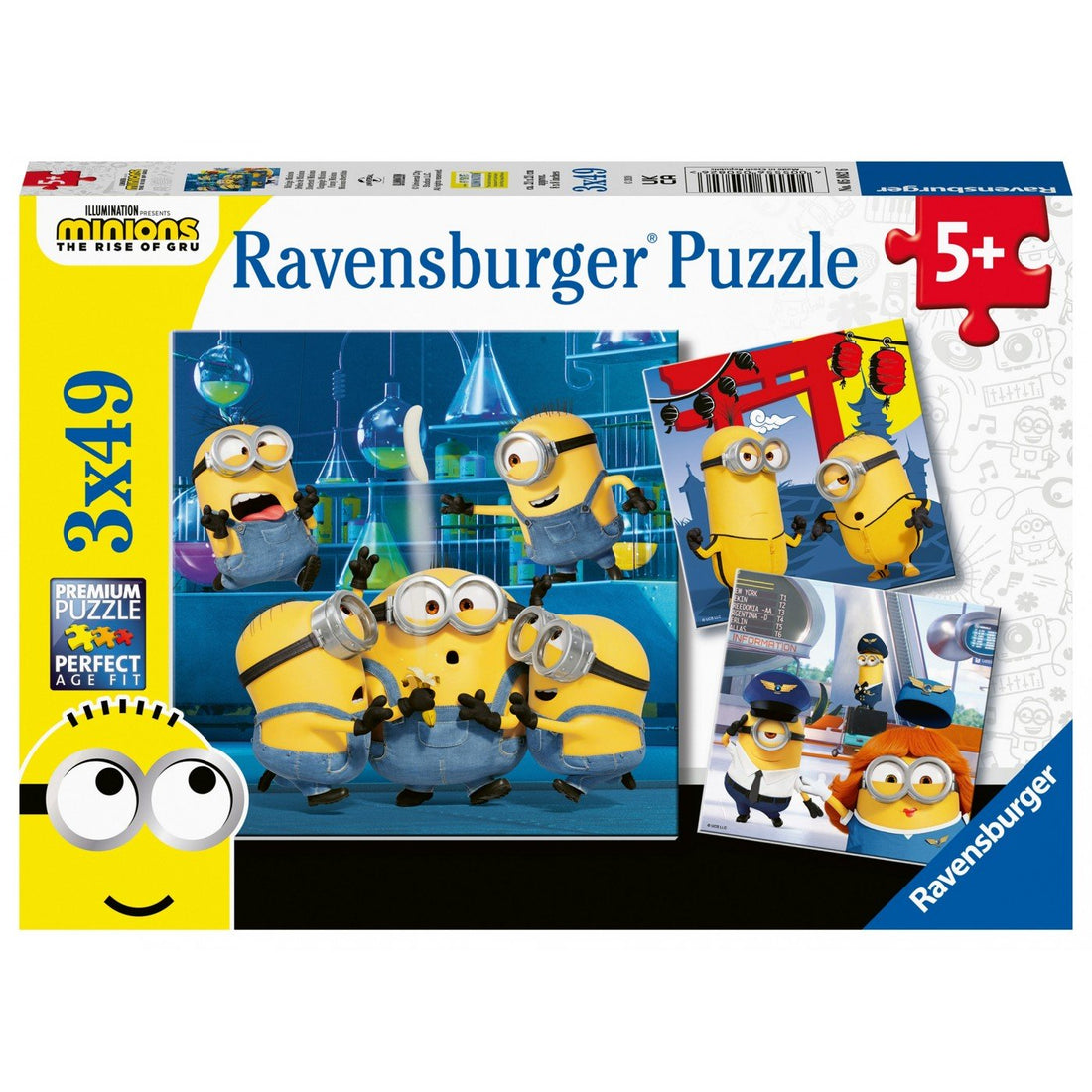 Ravensburger (5082) 3X49 Pcs Puzzle Minions - 4005556050826 - CrystalLotus.eu