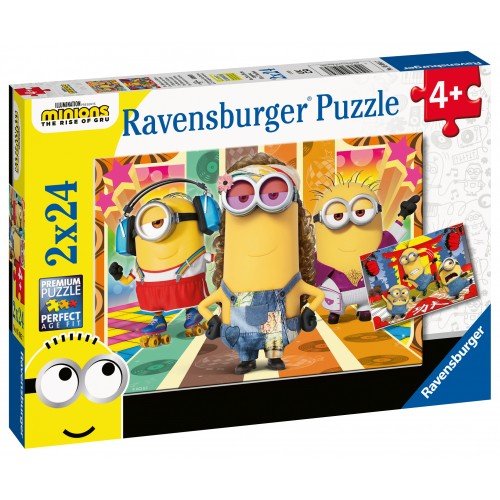 Ravensburger (5085) Minions in Action 2x24pc - 4005556050857 - CrystalLotus.eu