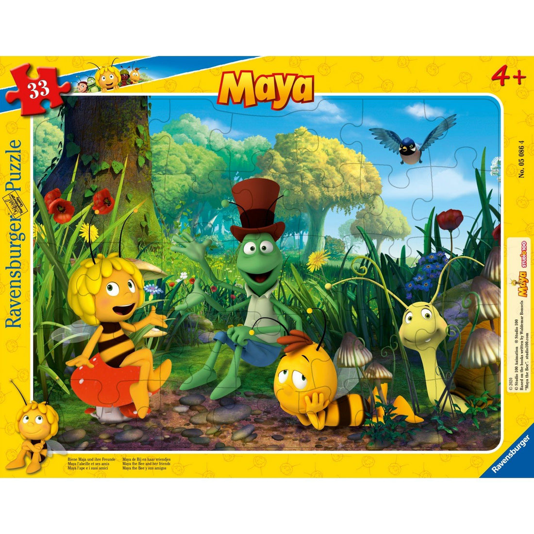 Ravensburger (5086) 33 Pcs Frame Puzzle Maya The Bee - 4005556050864 - CrystalLotus.eu