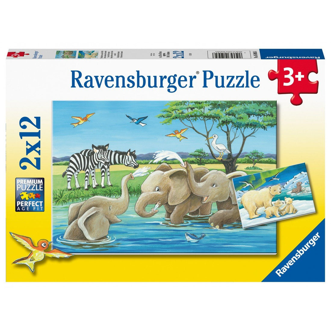 Ravensburger (5095) 2X12 Pcs Puzzle Animals Of Africa - 4005556050956 - CrystalLotus.eu