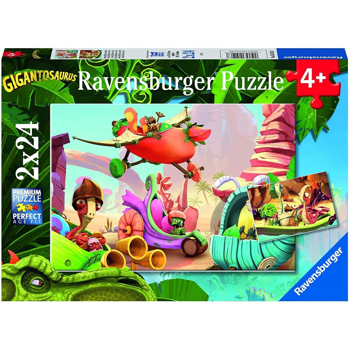 Ravensburger (5126) Pz Gigantosaurous Puzzle 2 X 24 Pieces, Piezas 05126 - 4005556051267 - CrystalLotus.eu