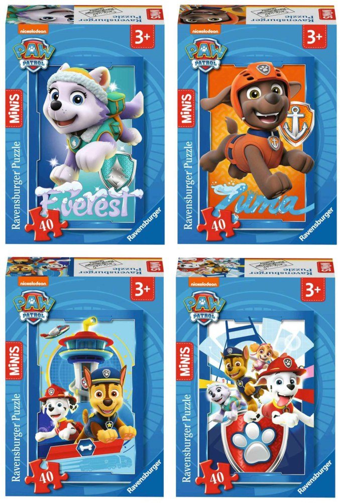 Ravensburger (5132) Mini Puzzle 4x Paw Patrol 2 40pc (24) - 4005556051328 - CrystalLotus.eu