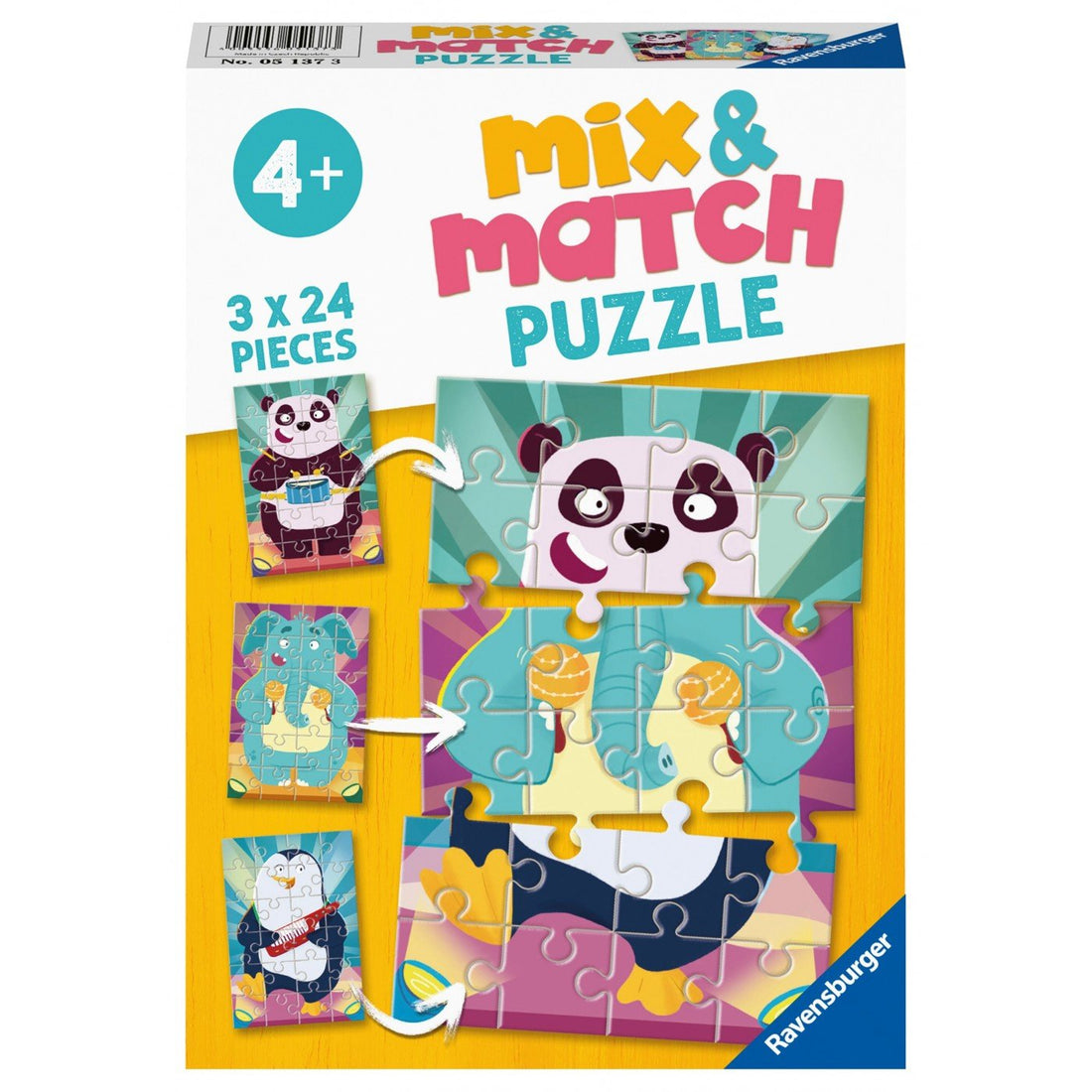 Ravensburger (5137) 2X24 Pcs Mix &amp; Match Puzzle Funny Animals 05137 | Toys - shop.gr - 4005556051373 - CrystalLotus.eu