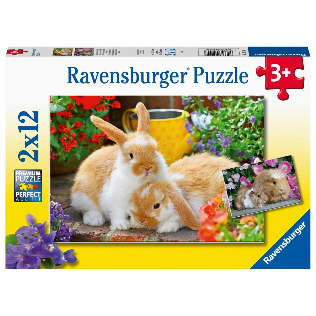 Ravensburger (5144) Puzzle - Little Cuddle Time - 12 and 12 piece - 4005556051441 - CrystalLotus.eu