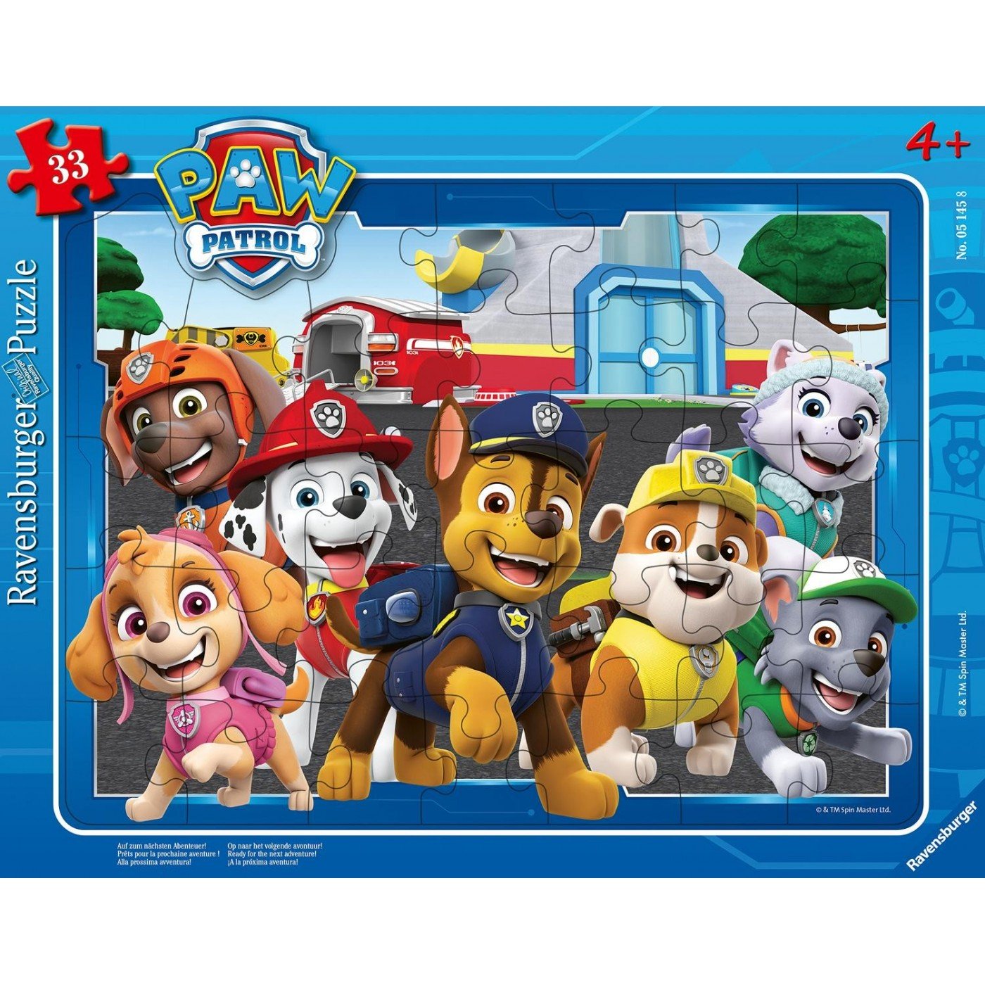 Ravensburger (5145) Puzzle - Paw Patrol - 33 piece - 4005556051458 - CrystalLotus.eu