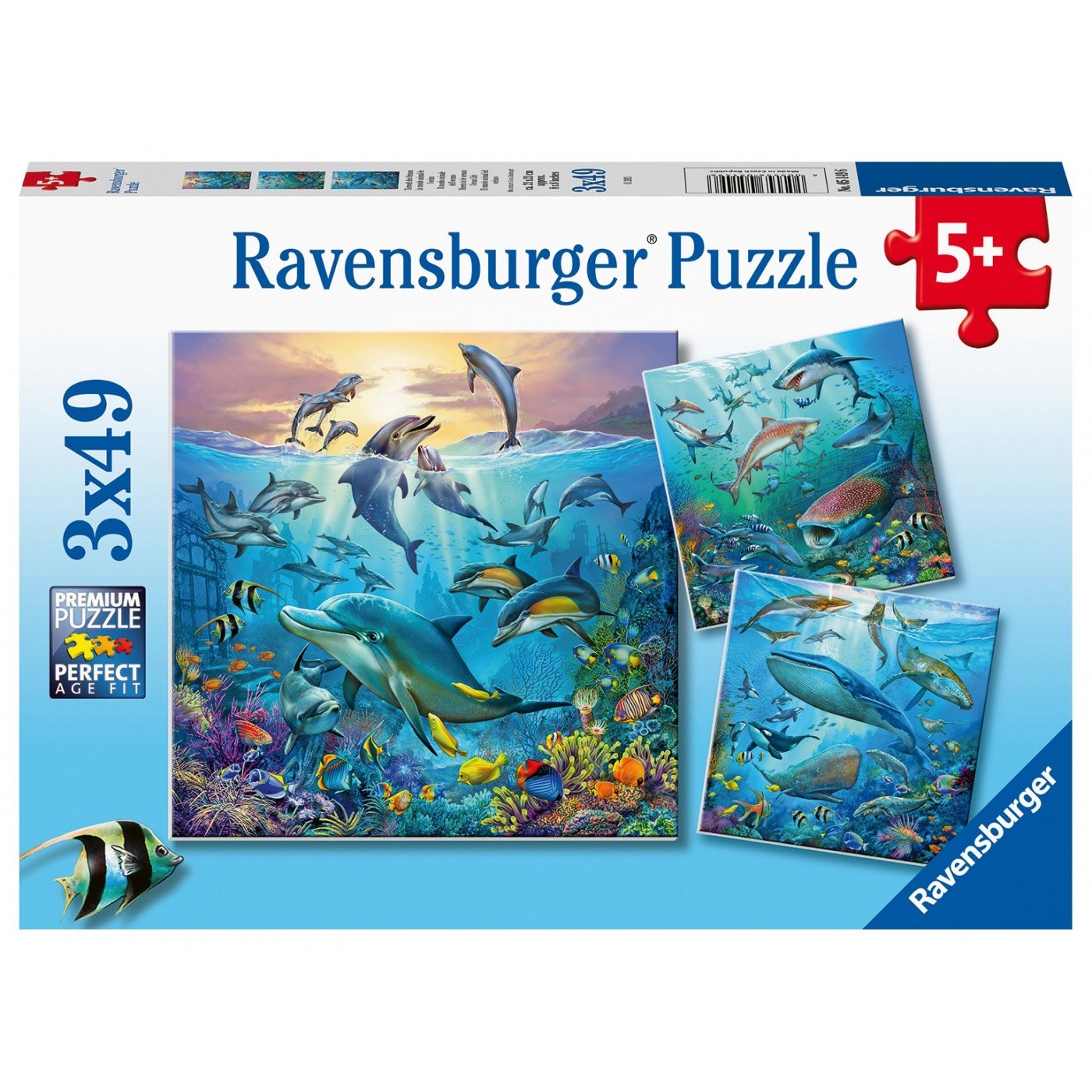 Ravensburger (5149) 3X49 Pcs Puzzle Ocean - 4005556051496 - CrystalLotus.eu