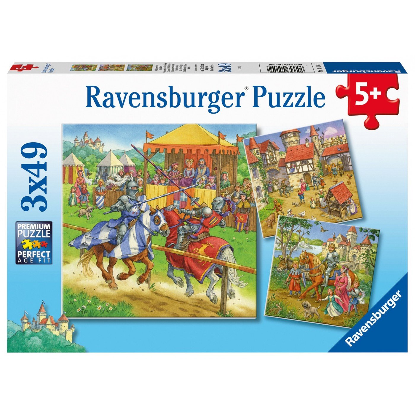 Ravensburger (5150) 3X49 Pcs Puzzle Knights - 4005556051502 - CrystalLotus.eu