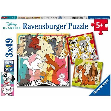 Ravensburger (5155) The Aristocats 3x49pc - 4005556051557 - CrystalLotus.eu