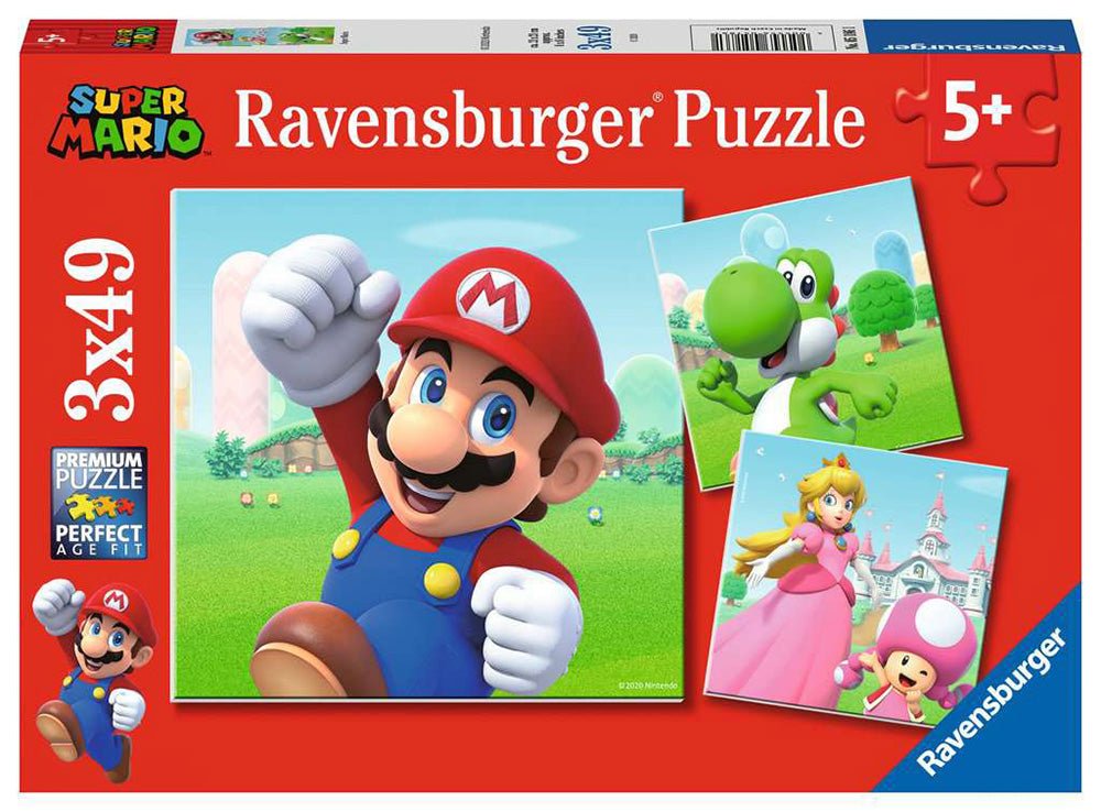 Ravensburger (5186) Super Mario 3x49pc - 4005556051861 - CrystalLotus.eu