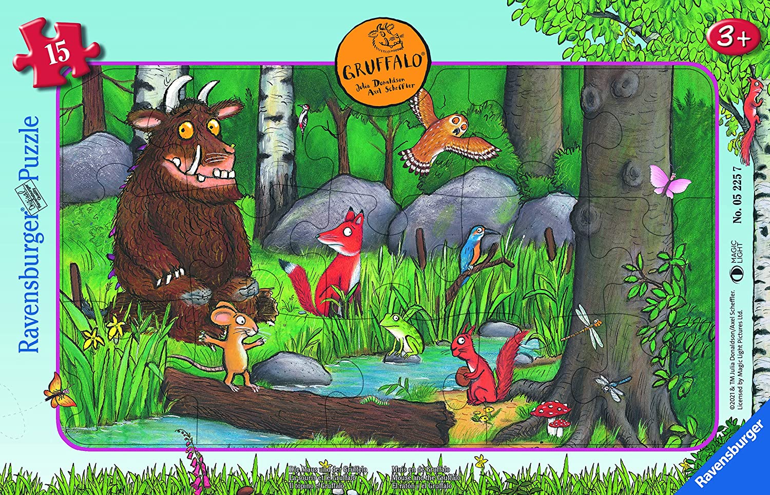 Ravensburger (5225) Frame Puzzle - The Gruffalo 1 15pc - 4005556052257 - CrystalLotus.eu