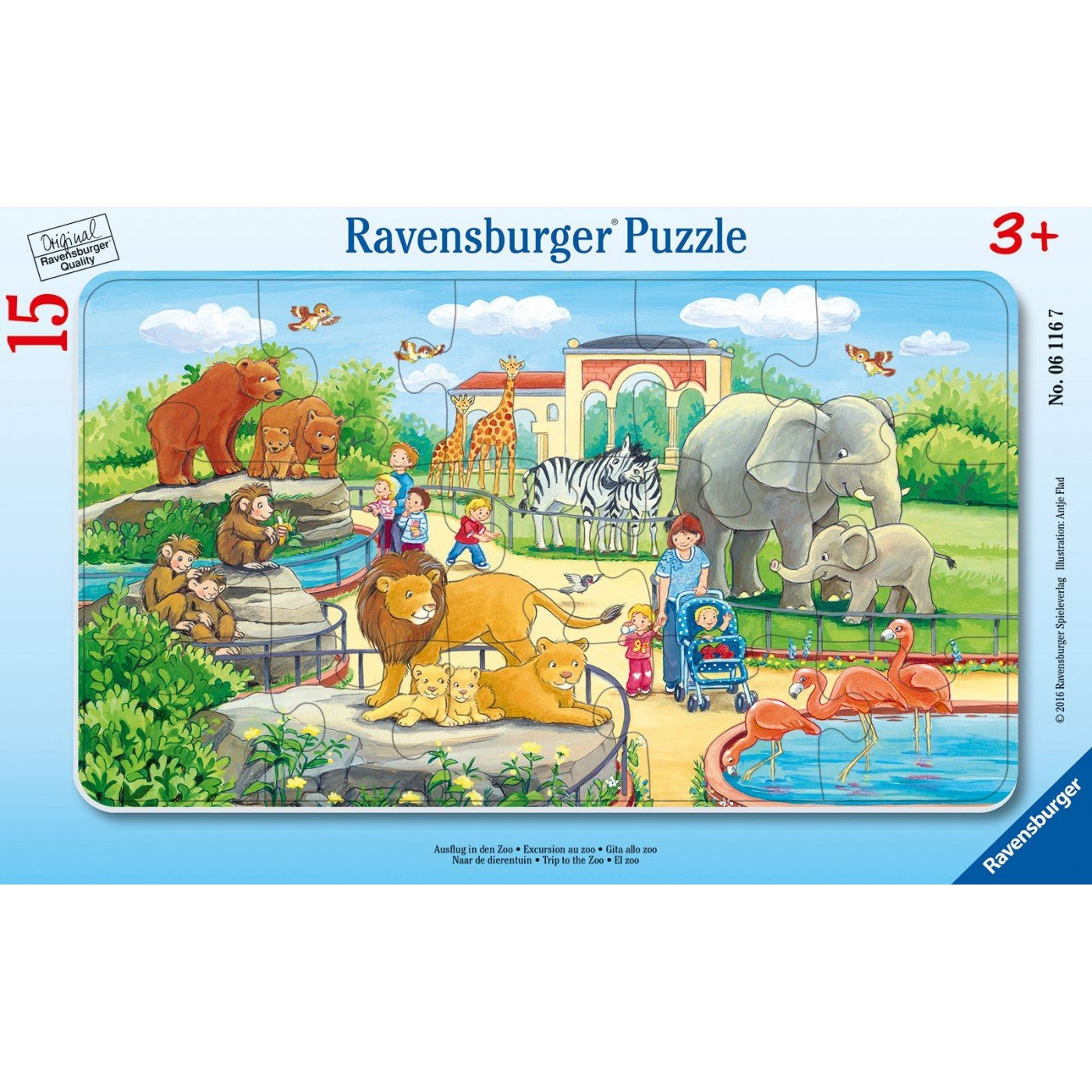 Ravensburger (6116) Trip To The Zoo Puzzle - 4005556061167 - CrystalLotus.eu