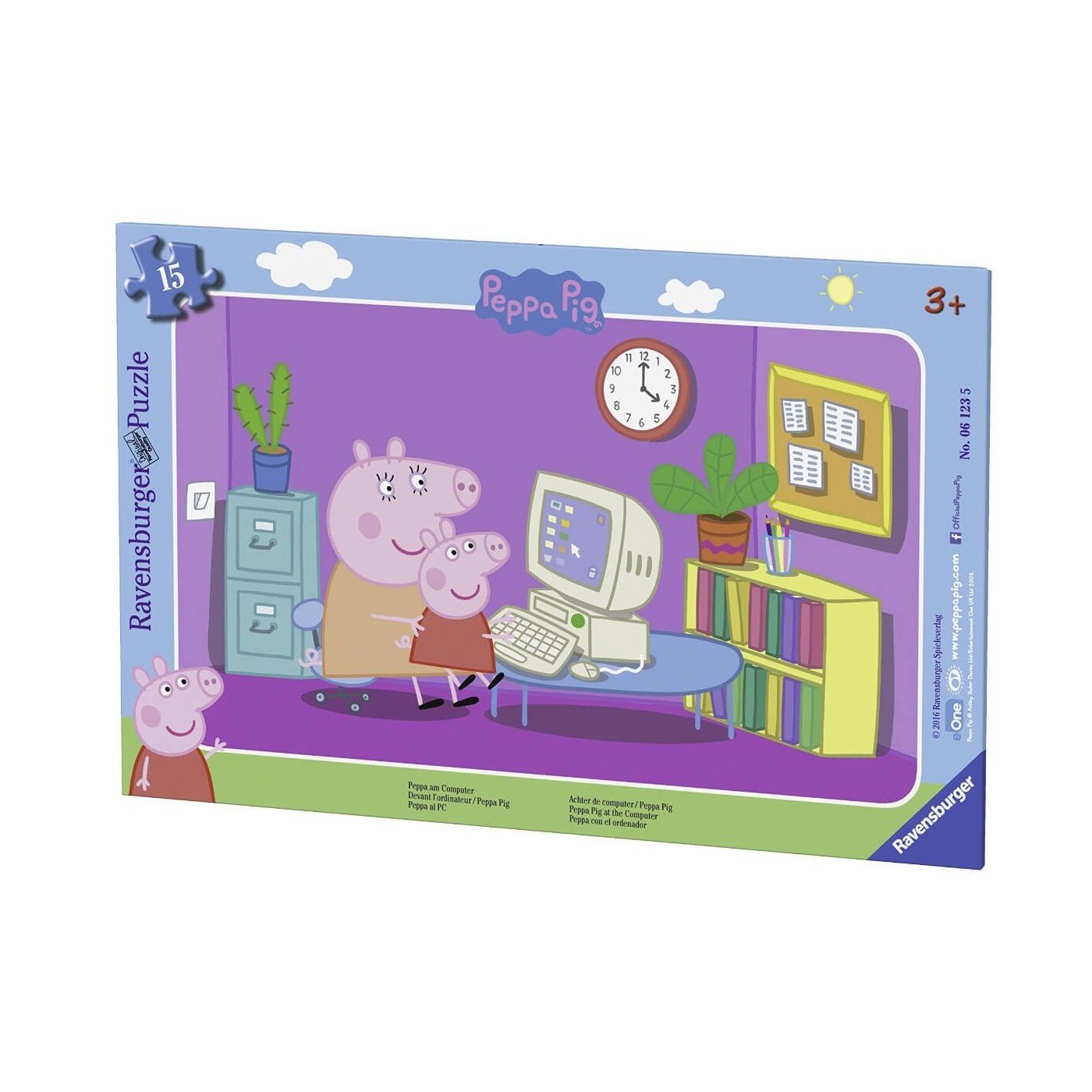 Ravensburger (6123) 15 Pcs Frame Puzzle Peppa Pig - 4005556061235 - CrystalLotus.eu