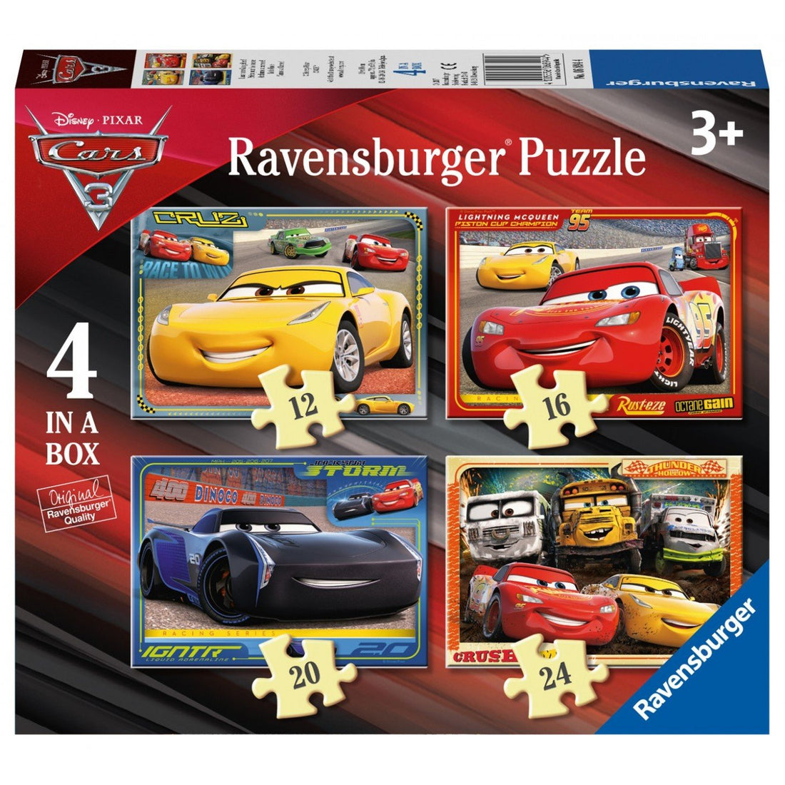 Ravensburger (6894) 4 In A Box Puzzle Cars - 4005556068944 - CrystalLotus.eu