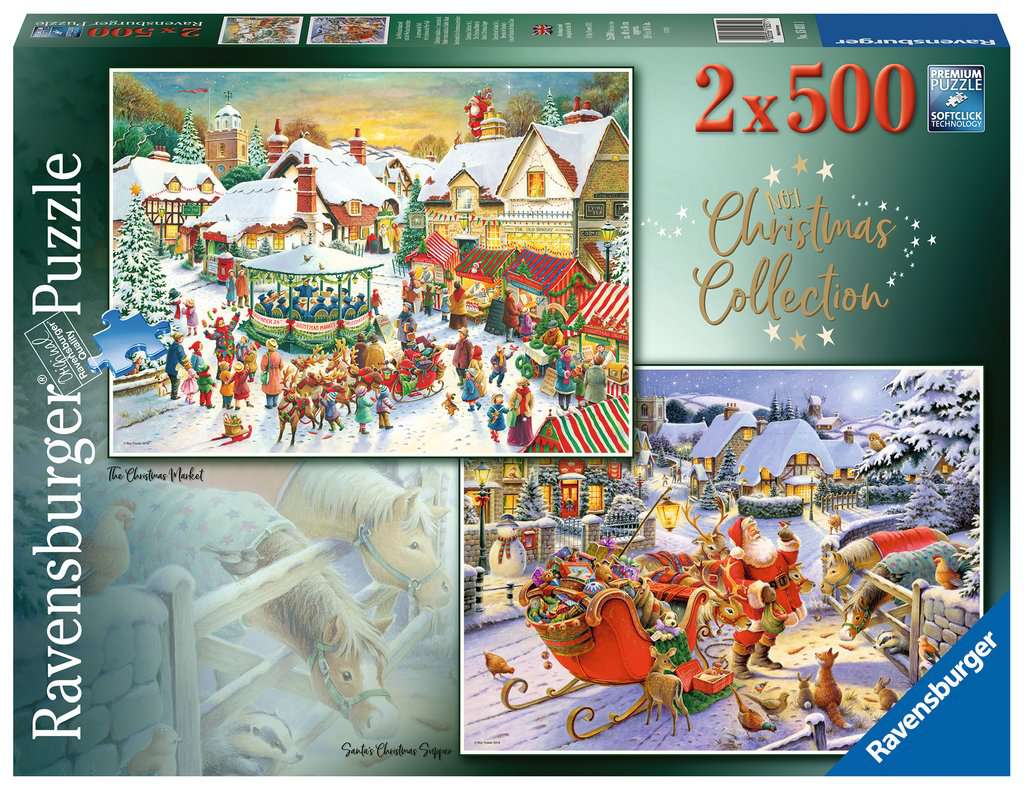 Ravensburger (710707) Christmas Collection No.1 Christmas Market &amp; Santa&