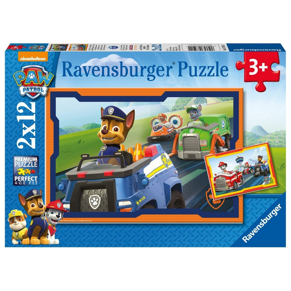 Ravensburger (7591) 2X12 Pcs Puzzle Paw Patrol In Action - 4005556075911 - CrystalLotus.eu