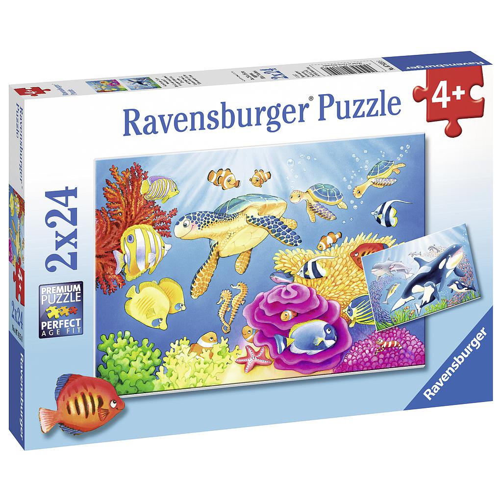 Ravensburger (7815) Puzzle 2x24 pc Colourful Underwater World - 4005556078158 - CrystalLotus.eu