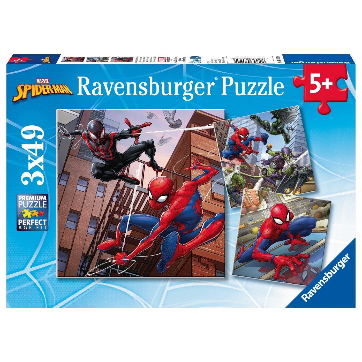 Ravensburger (8025) Puzzle 3X49 pcs Spiderman - 4005556080250 - CrystalLotus.eu