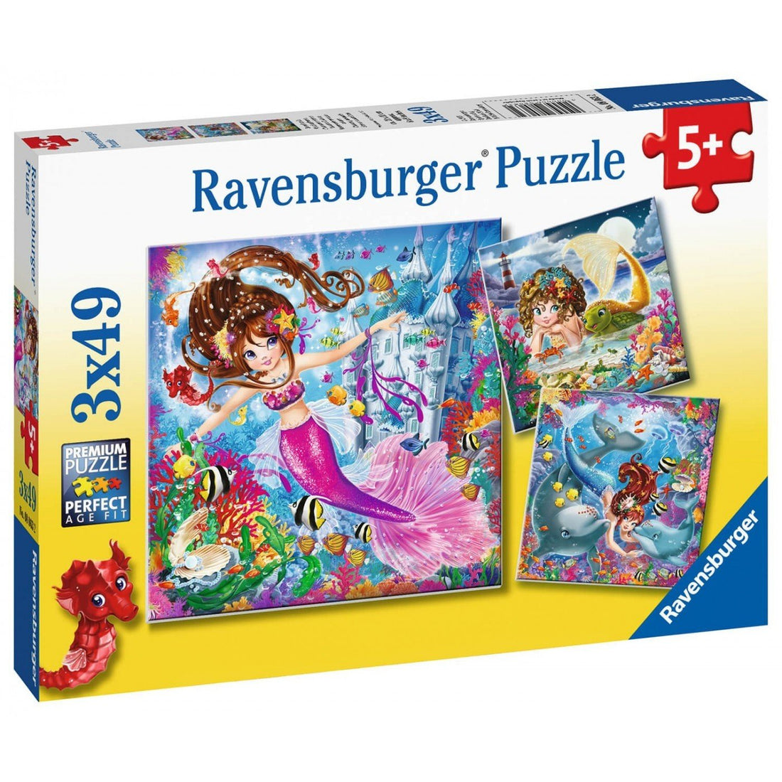 Ravensburger (8063) 3X49 Pcs Puzzle Mermaids - 4005556080632 - CrystalLotus.eu