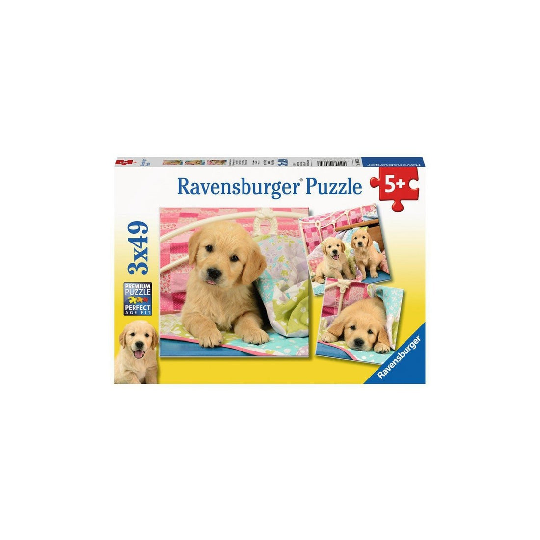 Ravensburger (8065) Puzzle Cute Puppy Dogs (3X49pc) - 4005556080656 - CrystalLotus.eu