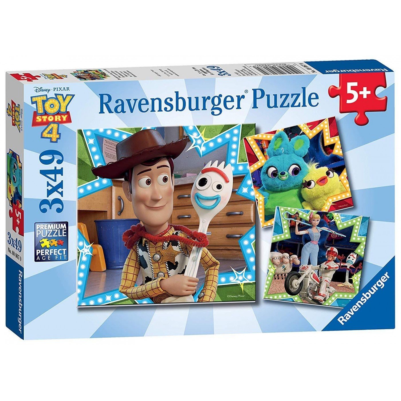 Ravensburger (8067) Puzzle 3X49 pcs Toy Story 4 - 4005556080670 - CrystalLotus.eu