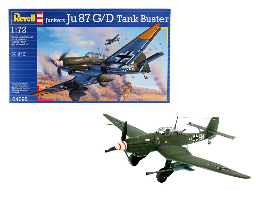 Revell German IIWW Junkers Ju 87 G/D Tank Buster (1:72) - 4009803046921 - CrystalLotus.eu