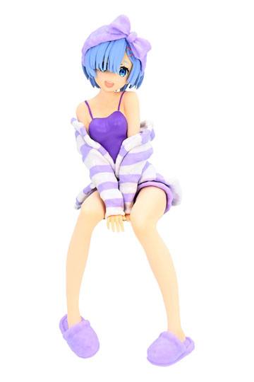 Re:Zero Noodle Stopper Pvc Statue Rem Room Wear Purple Color Ver. 14 Cm - 4580736404632 - CrystalLotus.eu