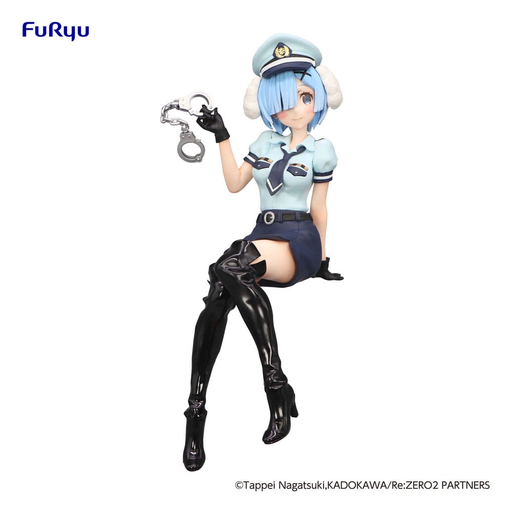 Re:Zero Starting Life in Another World Noodle Stopper PVC Statue Rem Police Officer Cap with Dog Ears 14 cm - 4580736405998 - CrystalLotus.eu