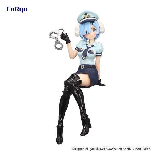 Re:Zero Starting Life in Another World Noodle Stopper PVC Statue Rem Police Officer Cap with Dog Ears 14 cm - 4580736405998 - CrystalLotus.eu