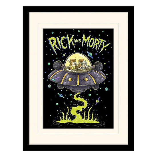 Rick and Morty Collector Print Framed Poster UFO - 5051265974709 - Crystal Lotus