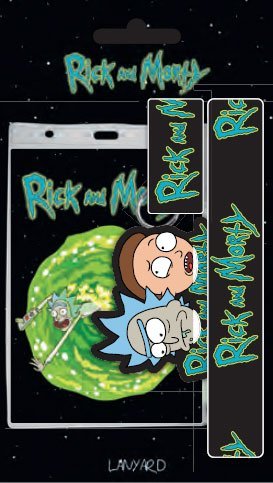 Rick and Morty Lanyard with Rubber Keychain Rick &amp; Morty - 5028486383993 - CrystalLotus.eu
