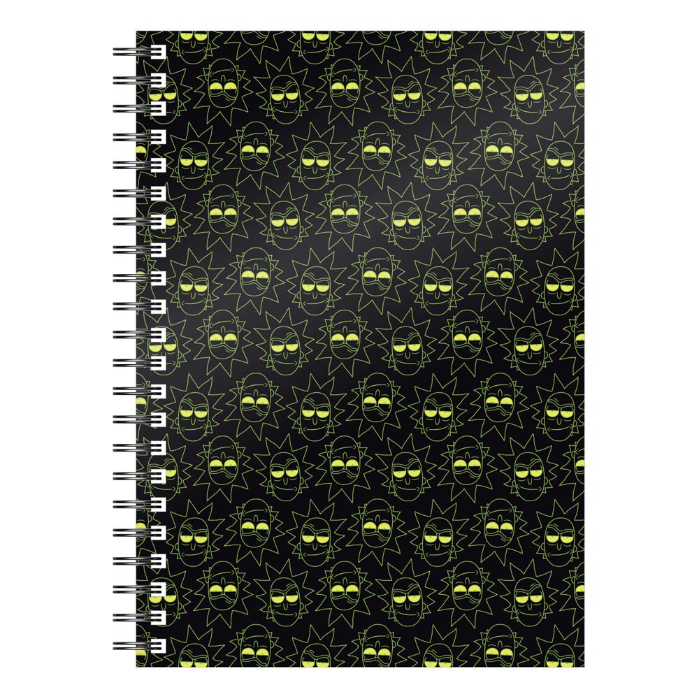 Rick &amp; Morty Notebook Rick Pattern - 8435450246616 - CrystalLotus.eu