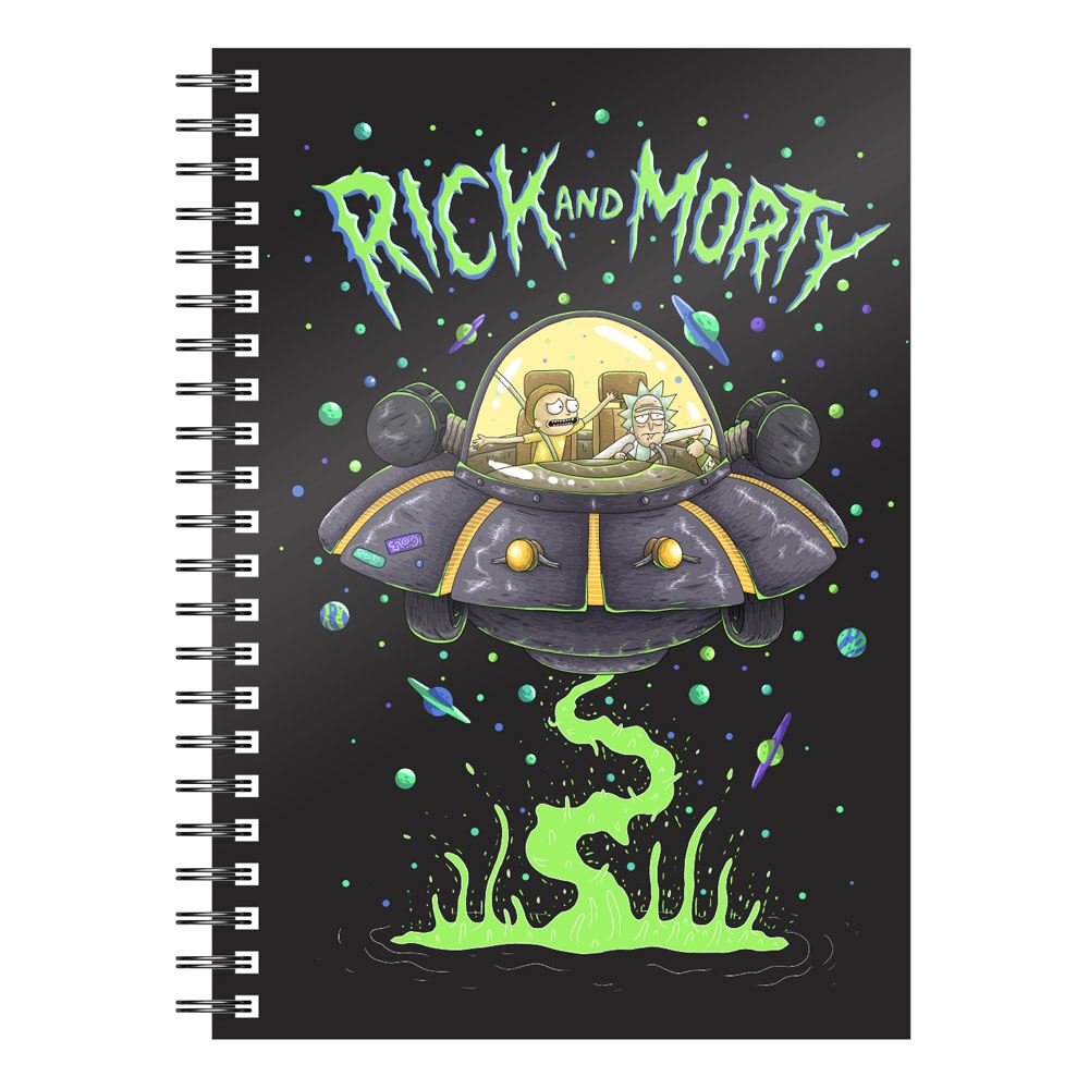 Rick &amp; Morty Notebook Space Ship - 8435450246630 - CrystalLotus.eu