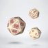 RuneQuest Beige & burgundy Expansion Dice (3) - 5907699493890 - CrystalLotus.eu