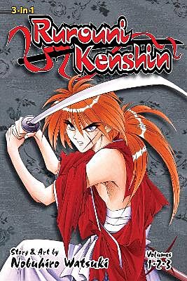 Rurouni Kenshin, 3 - in - 1 Part 1 of 9, Volumes 1 - 3 (by Nobuhiro Watsuki) - 9781421592459 - Crystal Lotus