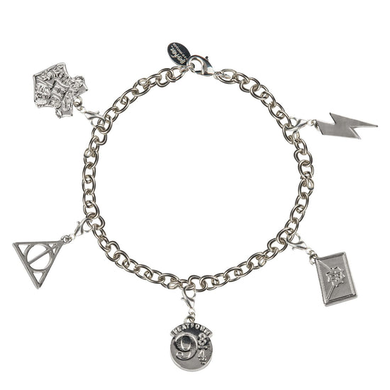 Harry Potter - Symbols Charm Silver Plated Bracelet (23cm)