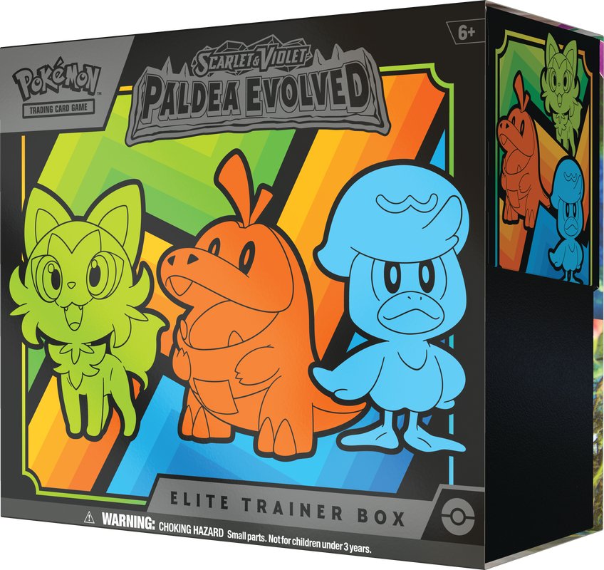 Scarlet &amp; Violet 2 - Paldea Evolved Elite Trainer Box - 0820650853661 - CrystalLotus.eu