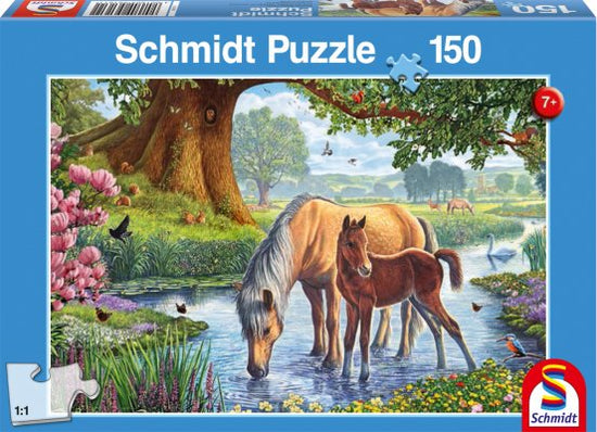 Schmidt 56161 Horses by the stream 150 pcs - 4001504561611 - CrystalLotus.eu