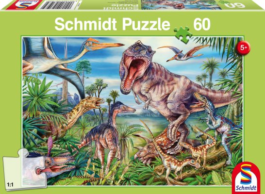 Schmidt 56193 Amongst the Dinosaurs 60 pcs - 4001504561932 - CrystalLotus.eu