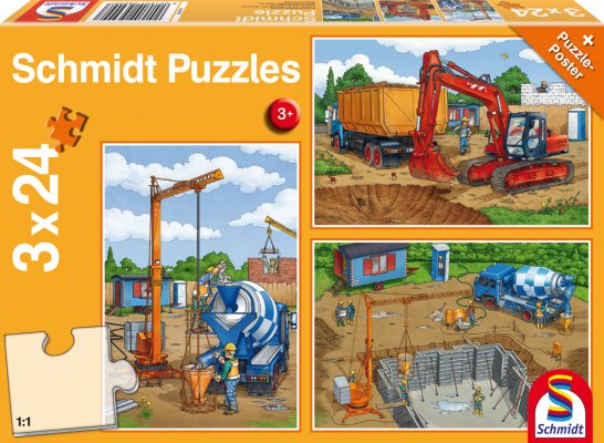 Schmidt 56200 Construction Work Ahead 3x24 pcs - 4001504562007 - CrystalLotus.eu