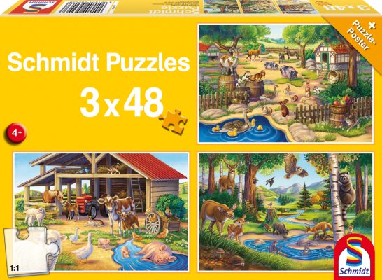 Schmidt 56203 My Favorite Animals 3x48 pcs - 4001504562038 - CrystalLotus.eu