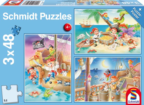 Schmidt 56223 Gang of Pirates 3x48 pcs - 4001504562236 - CrystalLotus.eu