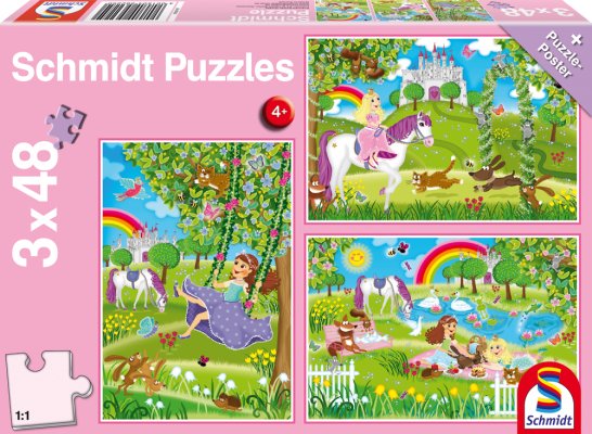 Schmidt 56225 Princess in the castle garden 3x48 pcs - 4001504562250 - CrystalLotus.eu