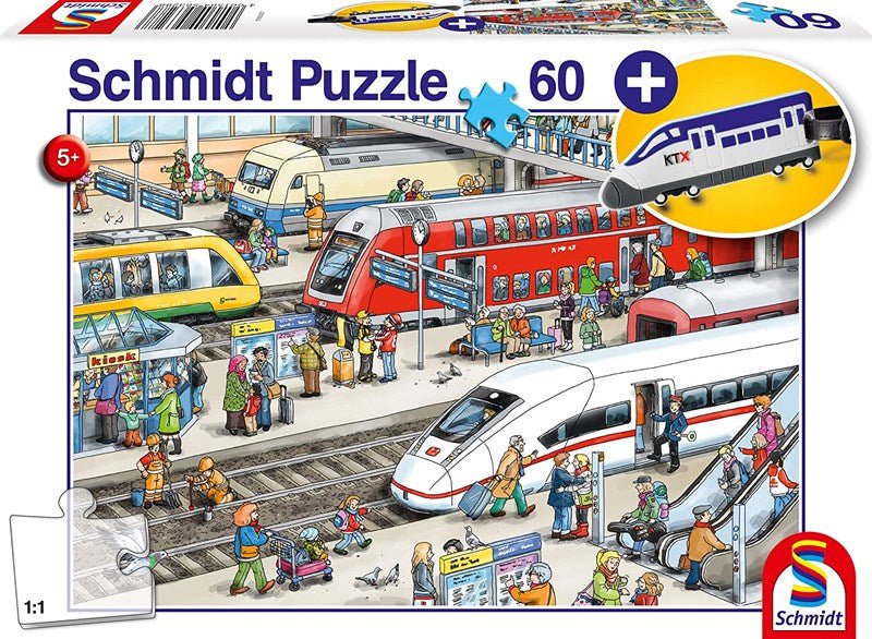 Schmidt 56328 &quot;At the train station&quot; - 60 pieces - 4001504563288 - CrystalLotus.eu