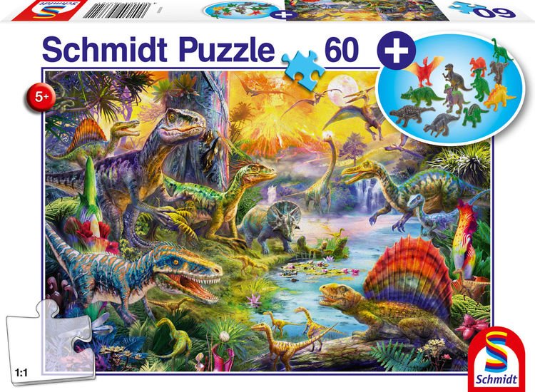 Schmidt 56372 Dinosaurs 60 pcs - 4001504563721 - CrystalLotus.eu