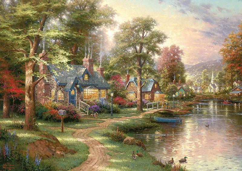 Schmidt 57452 The House near the Lake 1000 pcs - 4001504574529 - CrystalLotus.eu