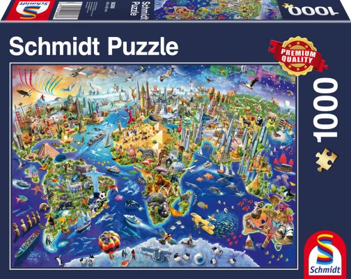 Schmidt 58288 Discover the World 1000 pcs - 4001504582883 - CrystalLotus.eu