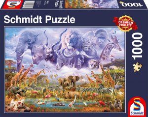 Schmidt 58356 Animals at the waterhole 1000 pcs - 4001504583569 - CrystalLotus.eu